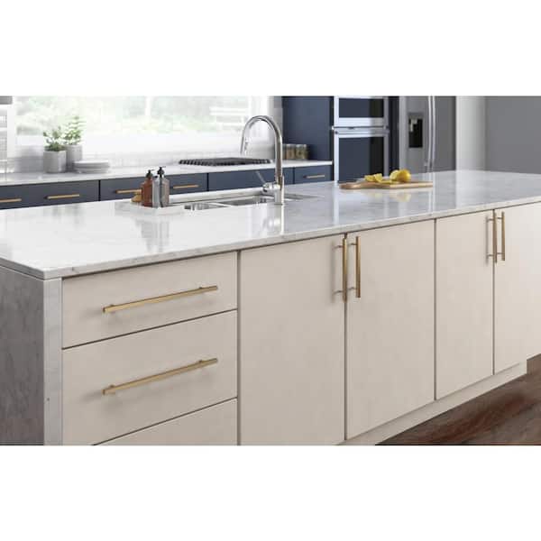 12-Pack Square Bar 12 in. (305 mm) Modern Champagne Bronze Drawer Pulls