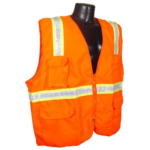 Radians NC 2-Tone Orange Dual 3x Surveyor Safety Vest