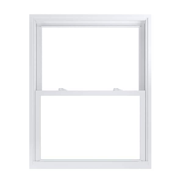 American Craftsman 35.75 in. x 45.25 in. 70 Pro Series White Double Hung Low-E2 Argon PS Glass Vinyl Replacement Window, Screen Incl