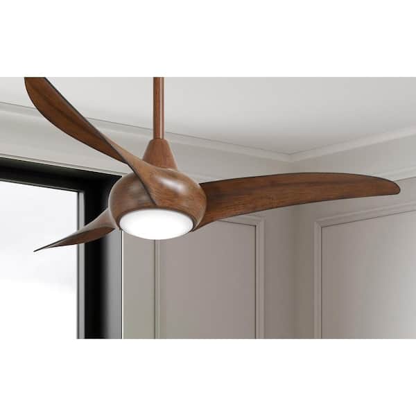 MINKA-AIRE Light Wave 44 in. LED Indoor Distressed Koa Ceiling Fan