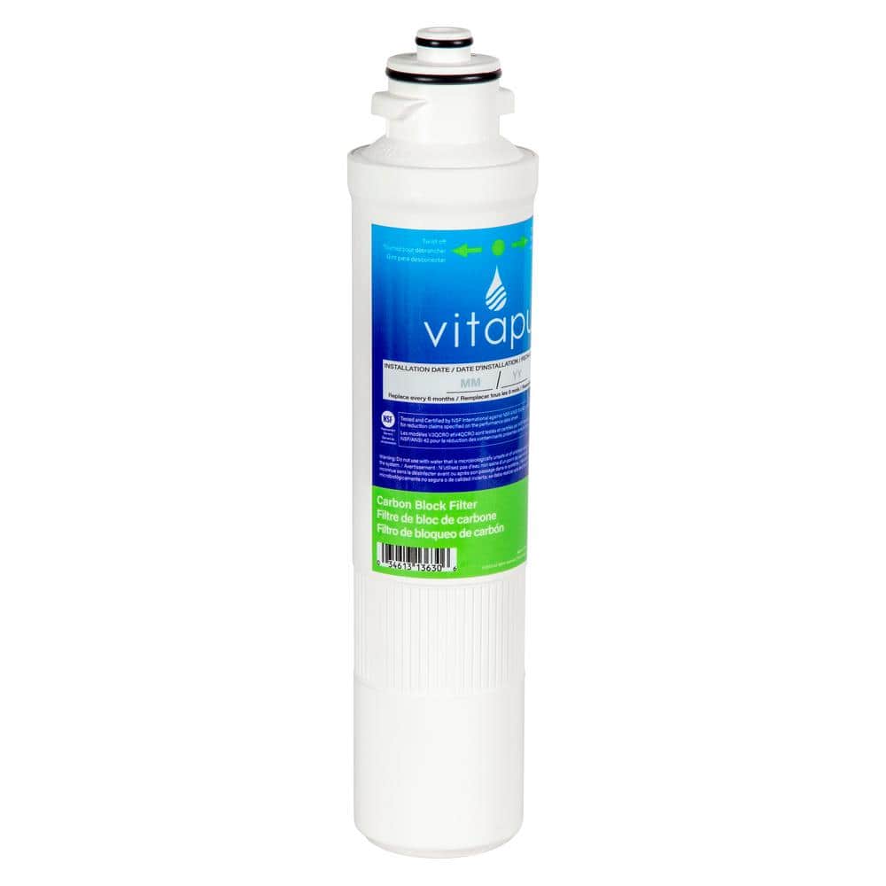 VITAPUR Quick-Connect Carbon Block Replacement Water Filter Cartridge for PQC1FS and P1QC7506BLS