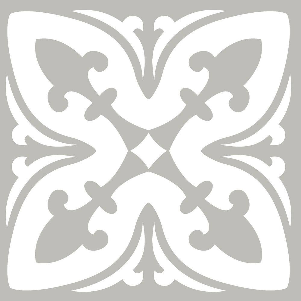 WallPOPs Primrose Black 6 2 In W X 6 2 In L Vinyl Peel And Stick Tile