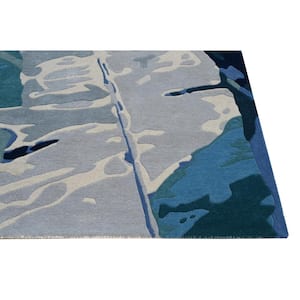 Kai Ivory 2 ft. x 8 ft. Abstract Hand-Tufted Wool Runner Area Rug