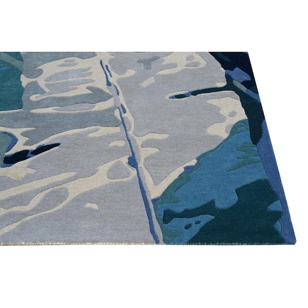 Kai Ivory 3 ft. x 5 ft. Abstract Hand-Tufted Wool Area Rug