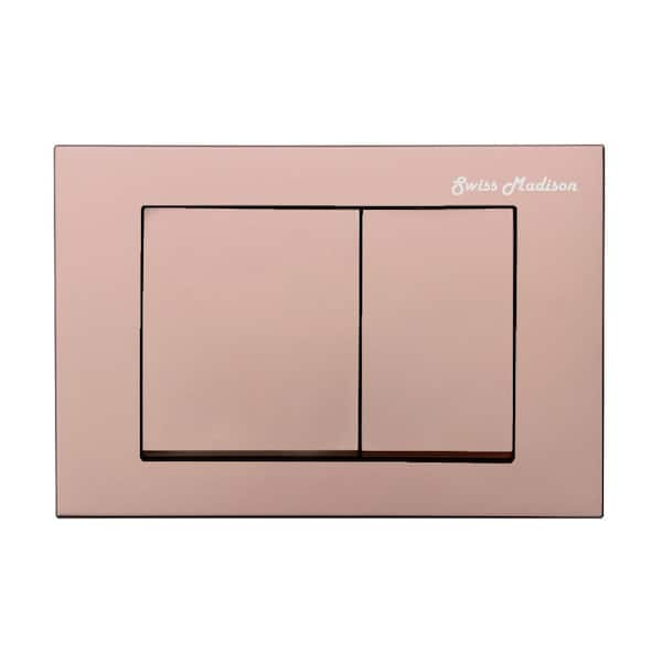 Swiss Madison Wall Mount Dual Flush Actuator Plate in Rose Gold SM ...