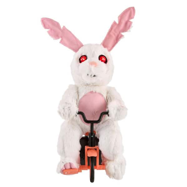 ANIMATED LED Haunted Rabbit on Tricycle