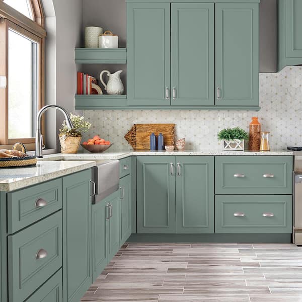 1 qt. #PPU12-05 Lotus Leaf Satin Enamel Interior/Exterior Cabinet, Door & Trim Paint