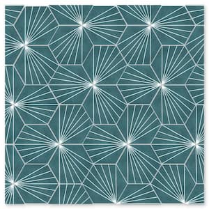 Spark C Aegean 8 in. x 9 in. Cement Handmade Floor and Wall Tile (Box of 8 / 2.96 sq. ft.)