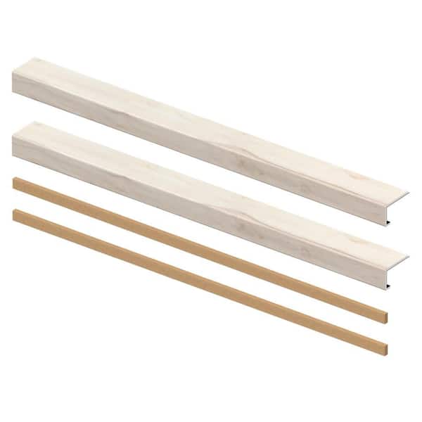 Navarra 6.5 mm x 46 in. x 4 in. Exact Match Large Square Nose Open Stair Return/Landing Kit (2-Pack)