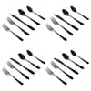 GIBSON HOME Stravidia 20-Piece Flatware Set in Black Stainless Steel  985119681M - The Home Depot