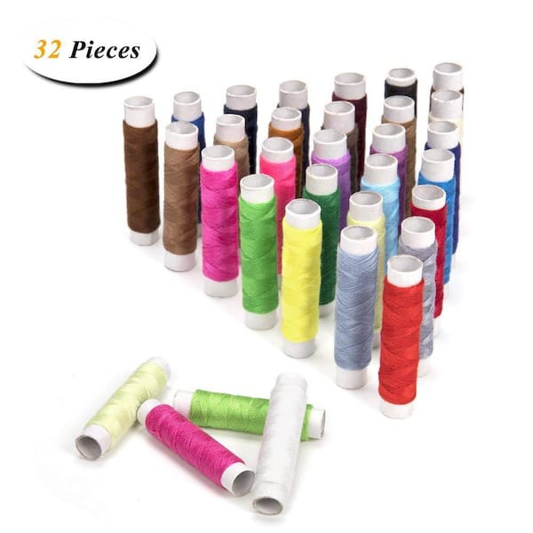 Premium Photo  Set of multicolored spools of thread for sewing