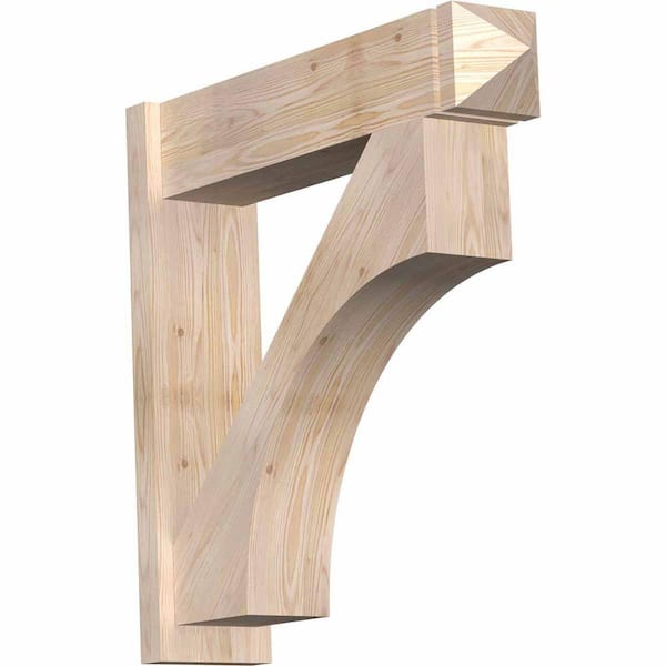Ekena Millwork 8 in. x 32 in. x 32 in. Douglas Fir Westlake Arts and Crafts Smooth Outlooker
