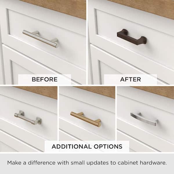Liberty Fusilli 5 1 16 In 128mm Center To Center Satin Nickel Angular Drawer Pull Pn0404 Sn C The Home Depot