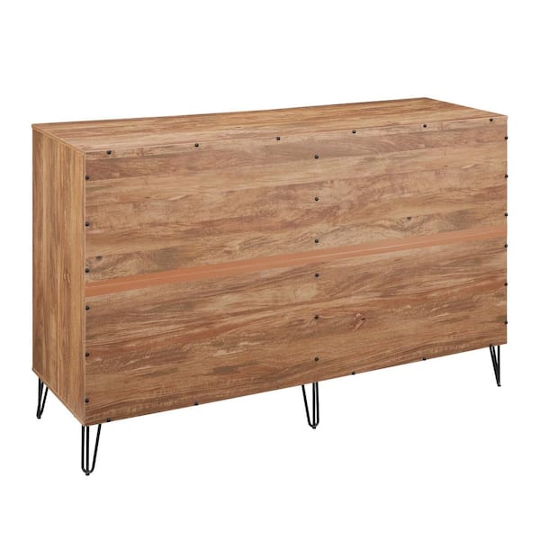Manhattan Comfort DUMBO Modern 10-Drawer Double Tall Dresser in Golden Brown Manhattan Comfort DUMBO Modern 10-Drawer Double Tall Dresser in Golden Brown