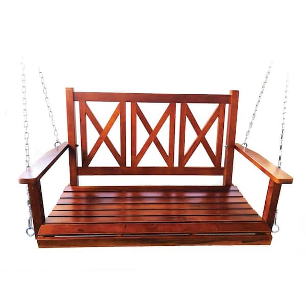 Unbranded 48 in. 2-Person to 3-Person Wooden Porch Swing