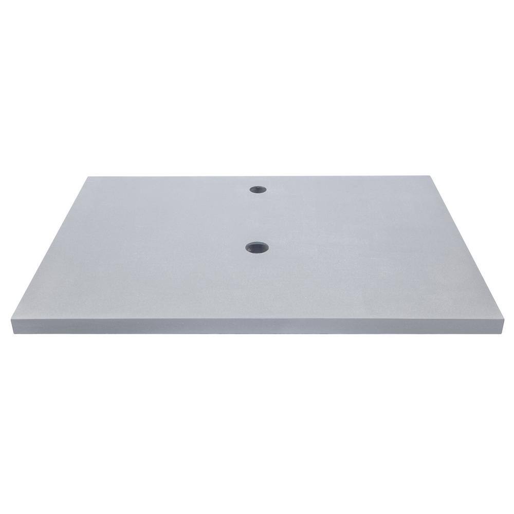 Eden Dark Gray Terrazzo 31'' Stone Vanity Top