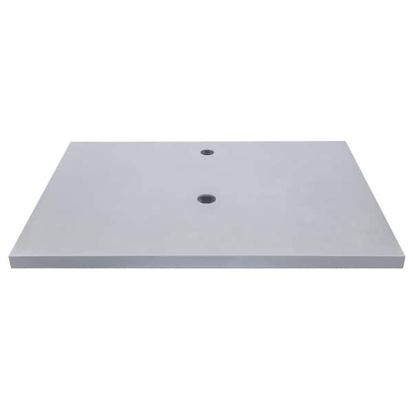 Eden Bath 31 in. W x 22 in. D Terrazzo Vanity Top in Dark Gray