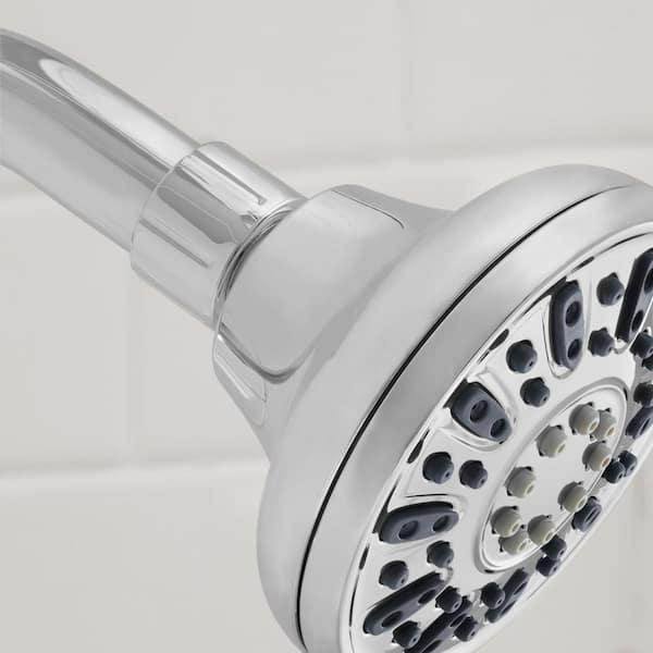 Glacier Bay 3-Spray Patterns with 1.8 GPM 5.4 in Wall Mount Fixed Shower  Head with Adjustable Shower Arm in Chrome 3075-512-WS1 - The Home Depot