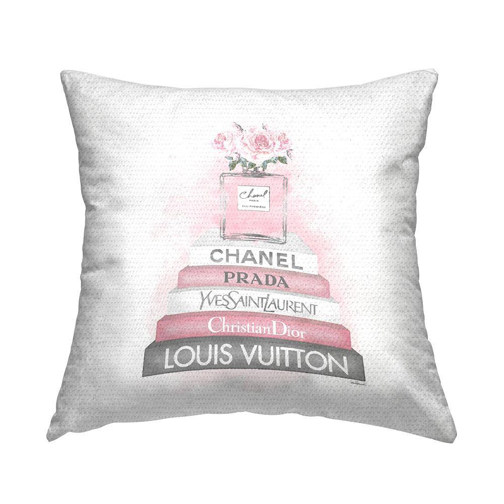 Pink Perfume Blossoms Fashion Glam Books Pink Square Outdoor Throw Pillow price history on PriceWatchPro
