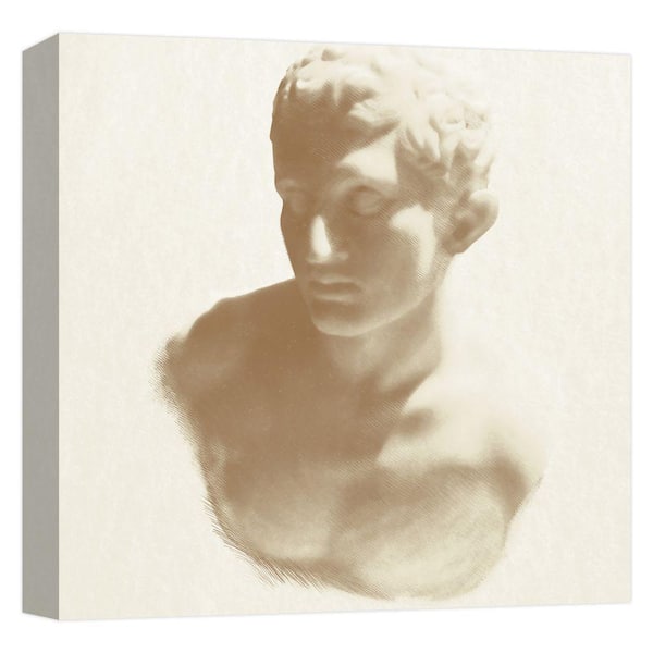 PTM Images Drawing of the Bust of Claudius Canvas Wall Art Abstract 15 in. x15 in.