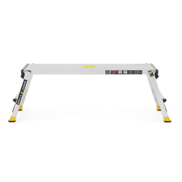 Gorilla Ladders 4.25 ft. x 1.67 ft. x 1 ft. Aluminum HeavyDuty PRO