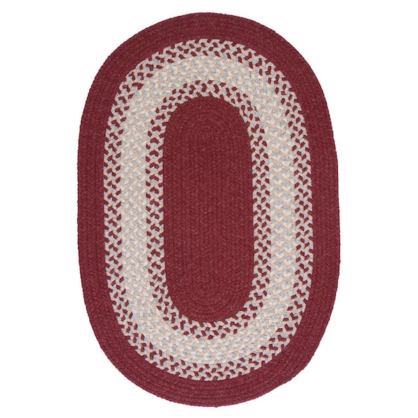 Home Decorators Collection Chancery Berry 2 ft. x 4 ft. Braided Runner Rug