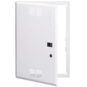 21 in. Premium Vented Hinged Door, White (for use with 21 in. Structured Media Enclosure)