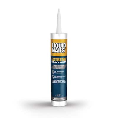 Extreme Heavy Duty 10 oz. White Interior and Exterior Construction Adhesive