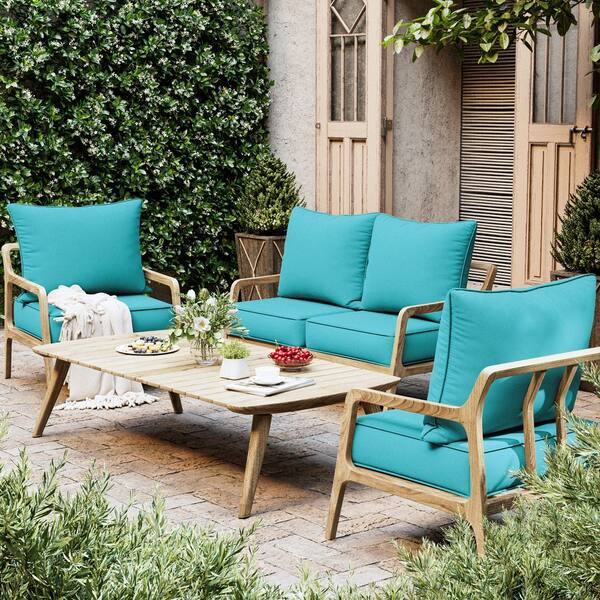 Kimunuk 24 x 24 x 6.5 in. Outdoor Waterproof Deep Seat Cushion