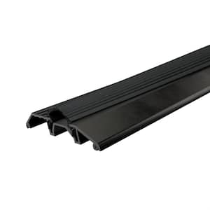 3-3/4 in. x 3/4 in. x 36 in. Matte Black Anodized Alum/Vinyl Low Profile Threshold