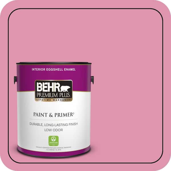 BEHR PREMIUM PLUS 1 gal. #P130-4 Its a Girl Eggshell Enamel Low Odor Interior Paint & Primer