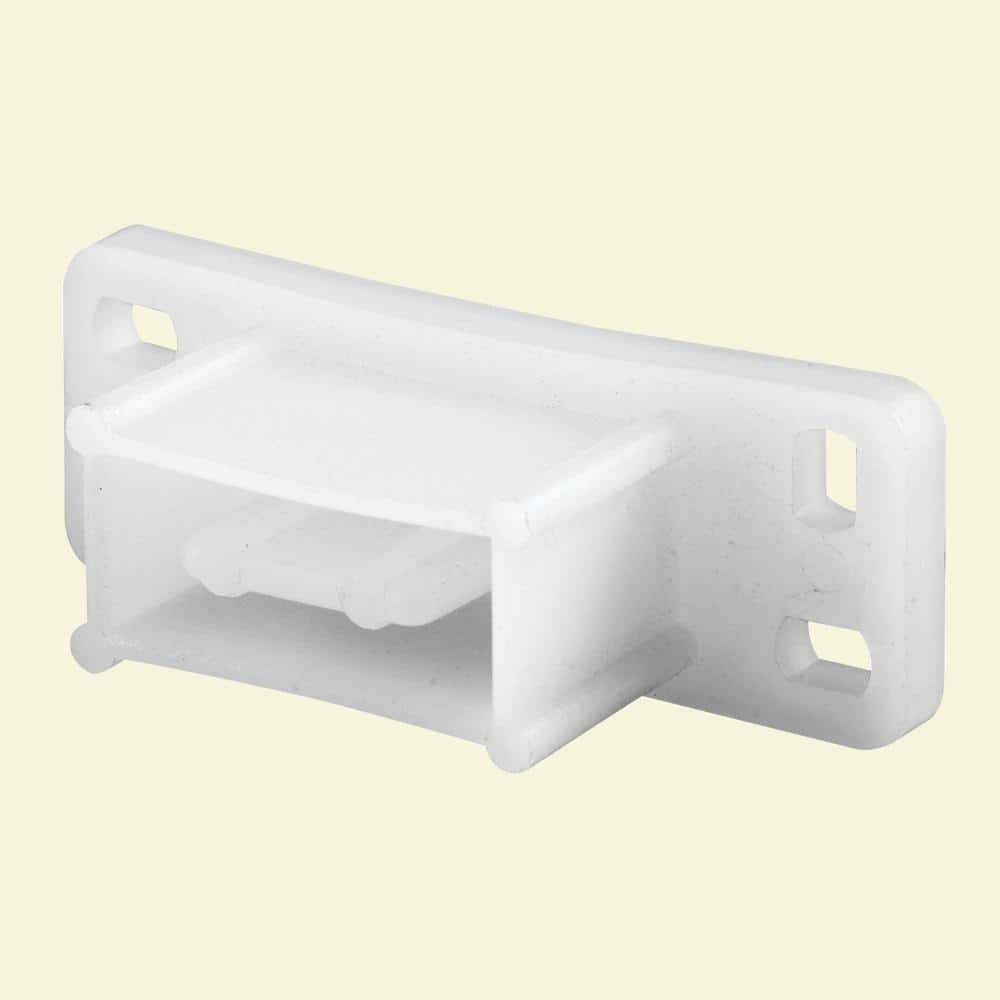 Prime Line White Nylon Drawer Track Backplate R 7264   Prime Line Drawer Track Guides R 7264 64 1000 