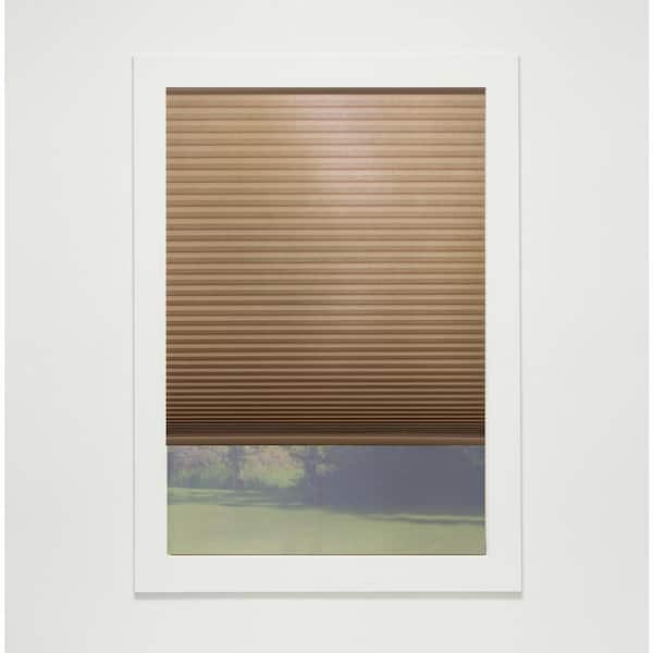 Perfect Lift Window Treatment Latte Cordless Light Filtering Eco Polyester Cellular Shades - 38.5 in. W x 36 in. L