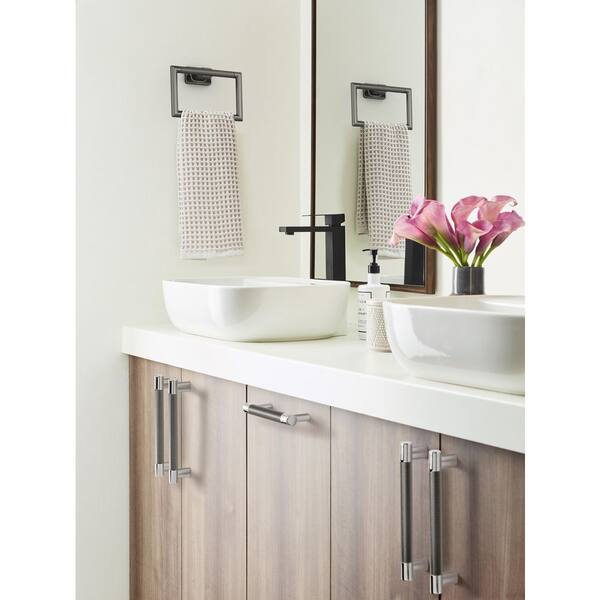 Bronx Wall Mounted Towel Ring in Gunmetal