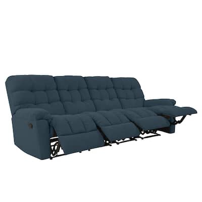 4 Seater Fabric Recliner Sofa 55, 4 Seat Sofa With Recliners