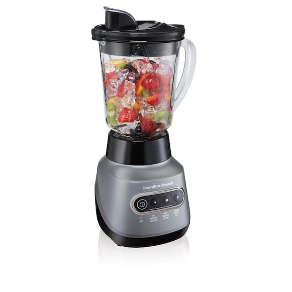 Wave Crusher 40 oz. 6-Speed Gray Blender with 20 oz. Travel Jar