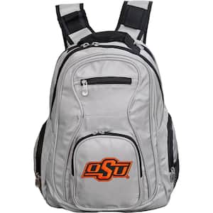 NCAA Oklahoma State Cowboys 19 in. Gray Laptop Backpack