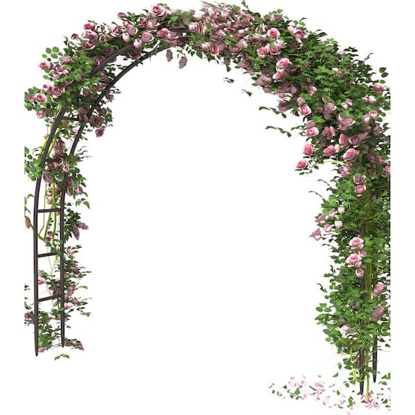 PALEO HOME LLC PALEO 92.4 in. x 84 in. Metal Arch Backdrop Stand, Wedding Metal Arch Frame for Wedding Decorations Arbor
