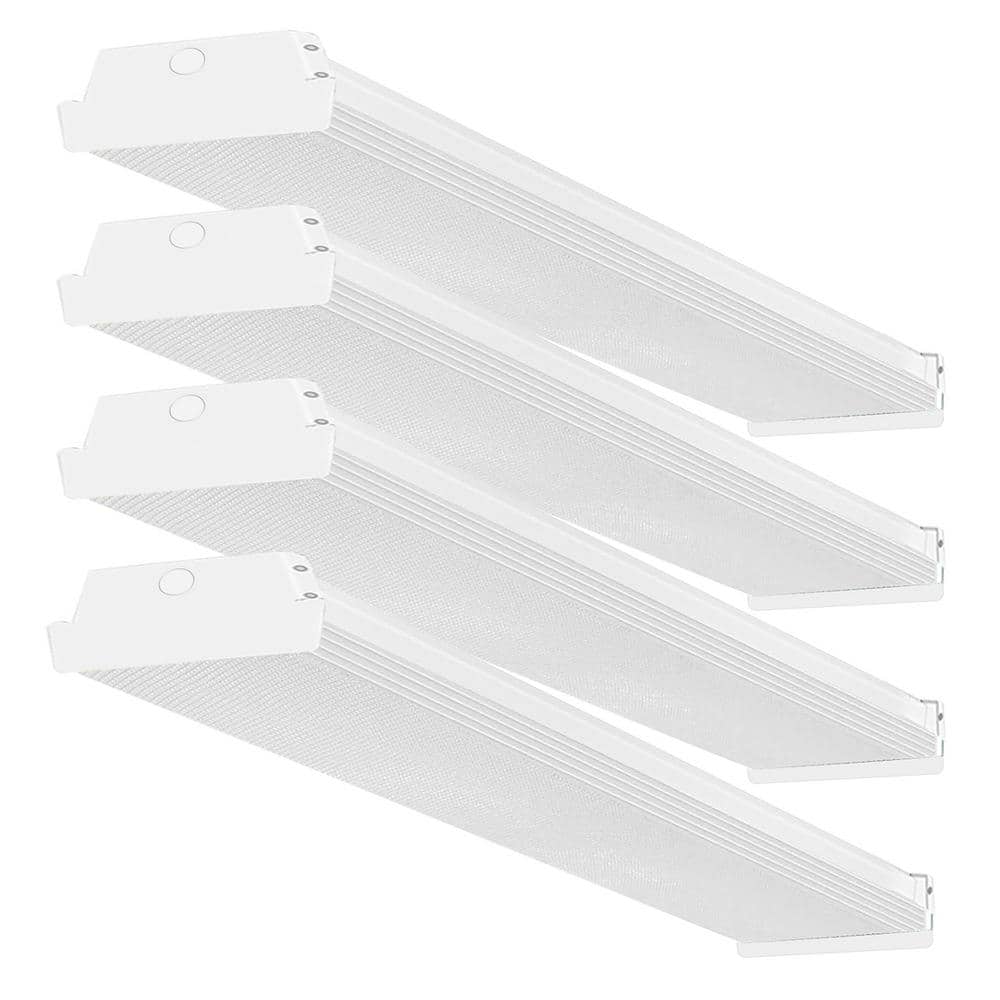 44.09 in. 5300 Lumens Integrated LED White Wraparound Light Adjustable 3500K/4000K/5000K, Dimmable 0-10V (4-Pack) price history on PriceWatchPro