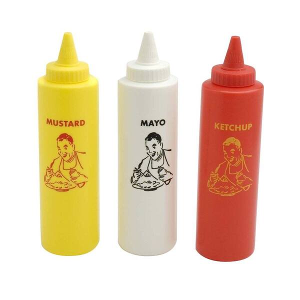 Charcoal Companion Condiment Bottle Set (Set of 3)