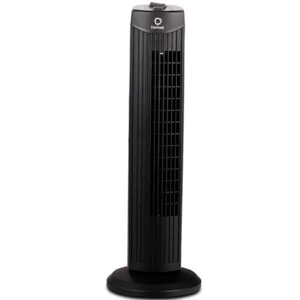 Costway 28 in. Black Oscillating Tower Fan with 3 Wind Speeds-EP23485BK ...