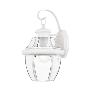 Monterey 1 Light White Outdoor Wall Sconce