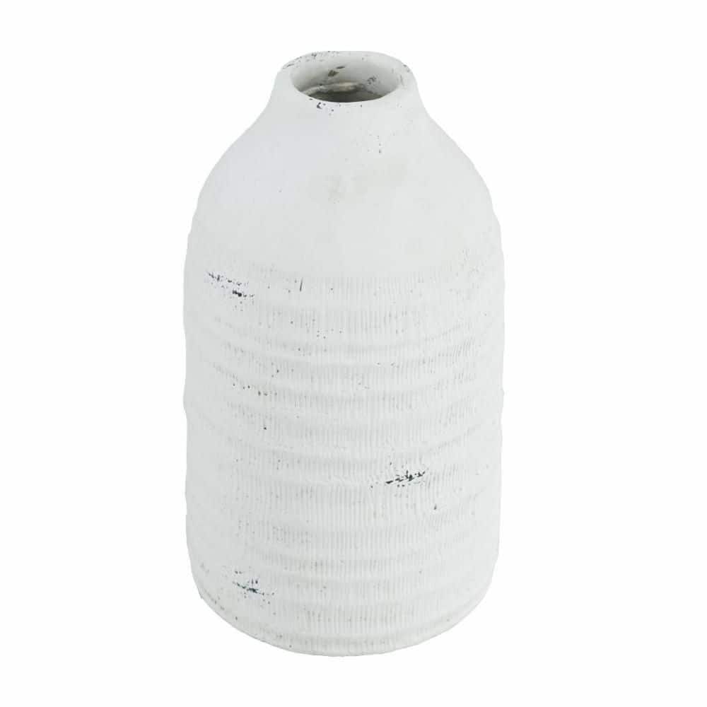 "12"" White Stoneware Round Jug Vase" price history on PriceWatchPro