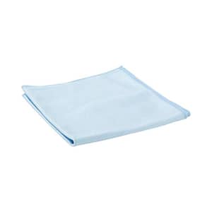 Microfiber Glass Cleaning Cloths, 16 in. x 16 in., Blue (12-Pack)