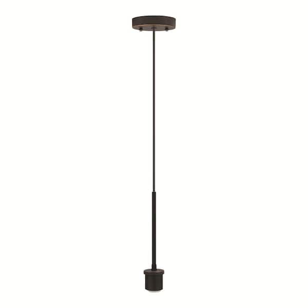 Unbranded Oil-Rubbed Bronze Pendant Light Kit with Partial Metal Rod