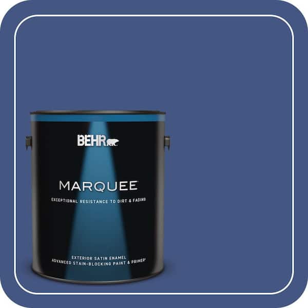 BEHR MARQUEE 1 gal. #S-H-600 Sailor Satin Enamel Exterior Paint & Primer