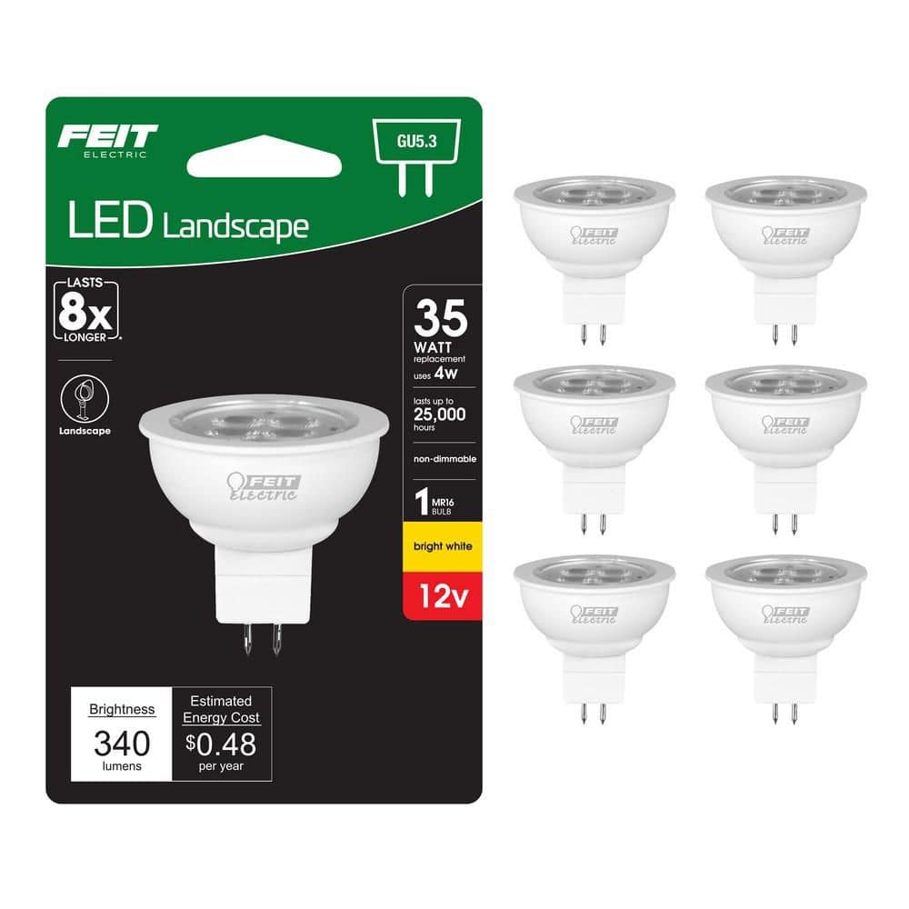 Feit Electric 35-Watt Equivalent MR16 GU5.3 Bi-Pin CEC 12-Volt