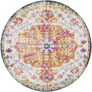 Demeter Ivory 7 ft. 10 in. Round Area Rug