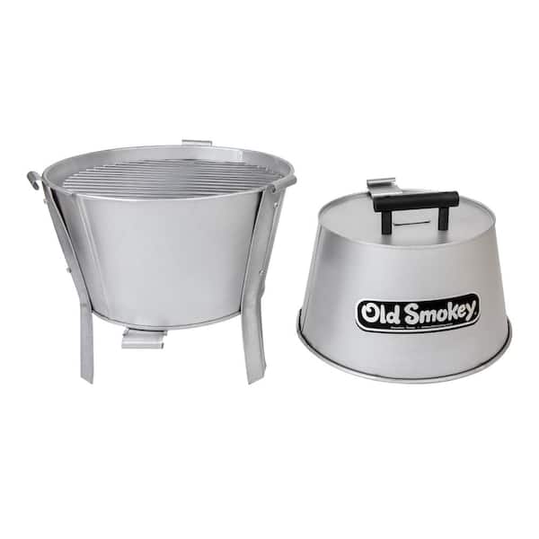 Old Smokey 22 in. Charcoal Grill in Silver OS#22 - The Home Depot