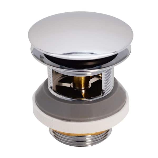 Westbrass 1-1/2 in. NPSM Integrated Overflow Round Tip-Toe Bath 